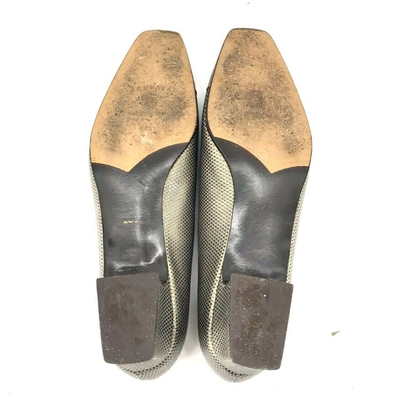 Prevata Cap Toe Square Toe Low Block Heels Sz 8AA - Picture 7 of 8